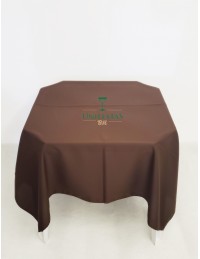 (R$7,80) Toalha Quadrada Oxford Marrom (1.50m)