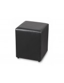 (R$15,80) Puff Quadrado Preto (35x35xA45cm)