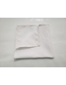 (R$1,50) Guardanapo Branco C/ Borda Biquinho De Crochê