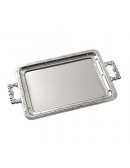 (R$18,00) Bandeja Inox com Alça G (43x33cm)