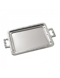 (R$22,00) Bandeja Inox com Alça G (43x33cm)