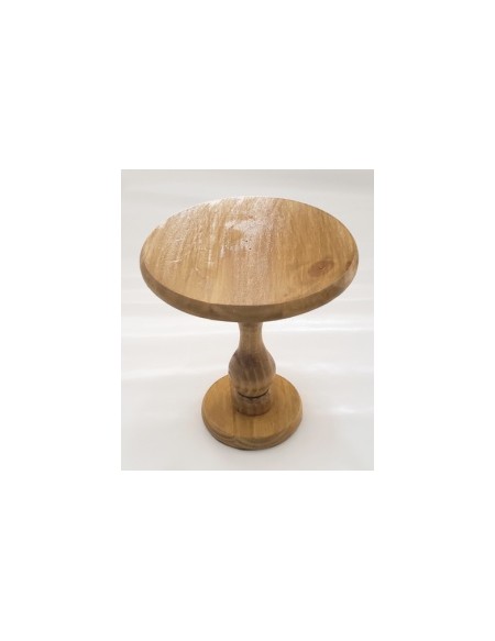 (R$12,00) Boleira Pe Alto Madeira Pinus G (A22 / D20cm)