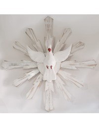 (R$24,00) Divino Espírito Santo Madeira M (A50 /L50cm)