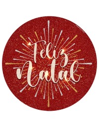 (R$35,00) Capa Feliz Natal Painel Redondo