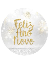 (R$35,00) Capa Feliz Ano Novo Painel Redondo