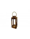 (R$18,00) Lanterna Madeira M (14x14/A32cm)