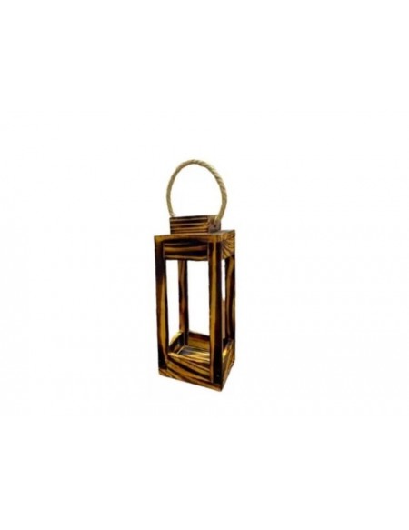 (R$18,00) Lanterna Madeira M (14x14/A32cm)