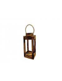 (R$18,00) Lanterna Madeira M (14x14/A32cm)