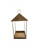(R$20,00) Lanterna Dourada Envelhecida M (15x15 / A34cm)
