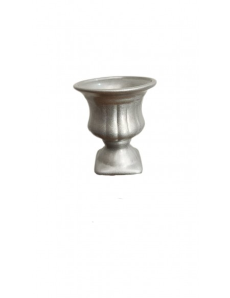 (R$4,80) Vasinho Grego Prata (A13 / D10cm)