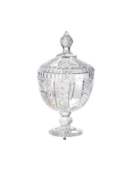 (R$18,00) Pote Vidro c/ Tampa P (1litro - A28cm/D15cm)