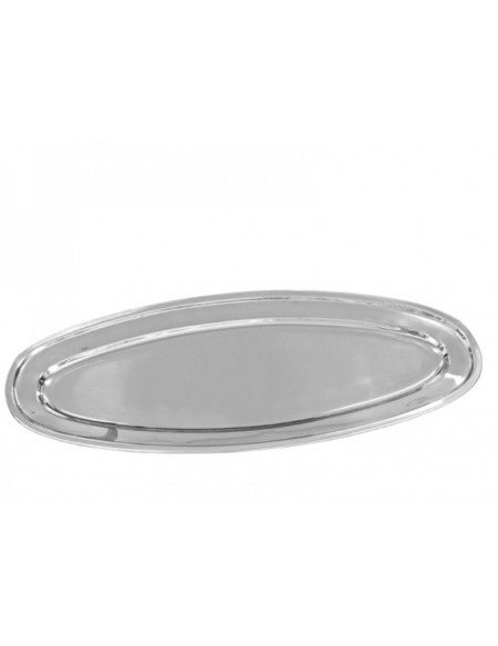 (R$15,00) Travessa Oval Inox G (61x25cm)