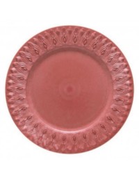 (R$3,80) Sousplat Rose Detalhe Branco (D36cm)
