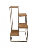 (R$78,00) Estante Cubo M Ouro Envelhecido (50cmxA1.0m)