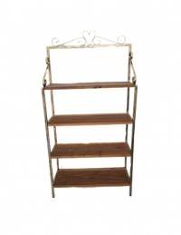 (R$68,00) Estante 4 Prateleiras M Ouro Envelhecido (A1.20 x L 0.20 x C 0.60m)