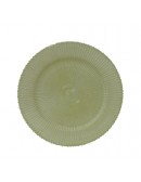 (R$3,80) Sousplat Verde Detalhe Branco (D33cm)