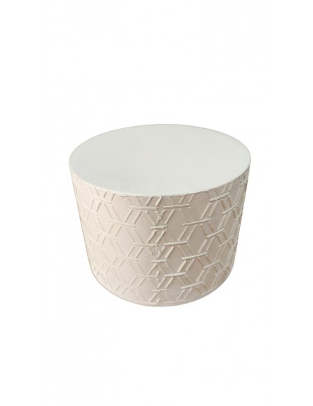 (R$42,00) Bolo Fake MDF Branco 1 Andar (D20/A15cm)