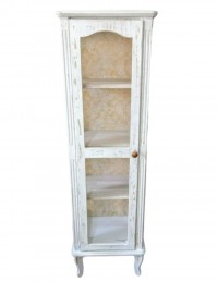 (R$55,00) Cristaleira Patina Branca G (1.60 x 0.46 cm)