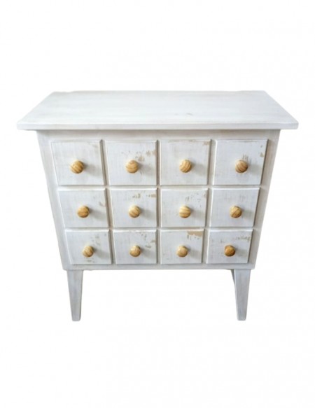 (R$65,00) Cômoda Patina Branca (0.80 x 0.72 cm)