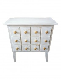 (R$50,00) Cômoda Patina Branca (0.80 x 0.72 cm)