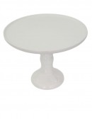 (R$16,00) Boleira Pé Alto Branca M (A20 / D26cm)