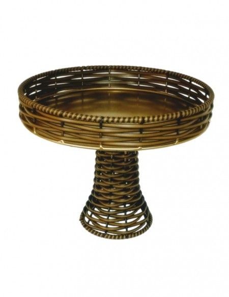 (R$25,00) Bandeja Junco Pé Alto (A24/D30cm)