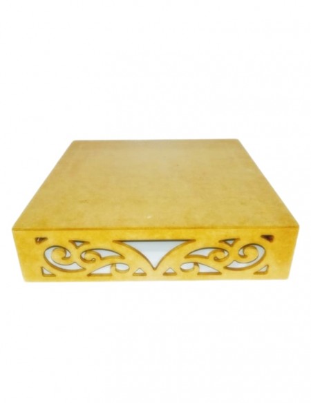 (R$12,00) Bandeja Mdf Quadrada G (35x35cm)