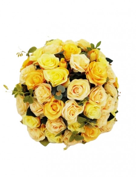 (R$35,00) Buquê Permanente Flor Amarela