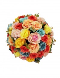 (R$42,00) Buquê Permanente Flor Colorida