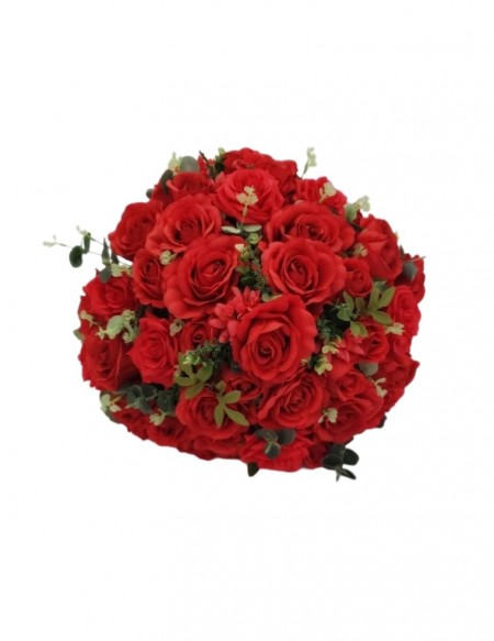 (R$35,00) Buquê Permanente Flor Vermelha