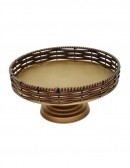 (R$22,00) Bandeja Junco Pé Médio (A15/D30cm)