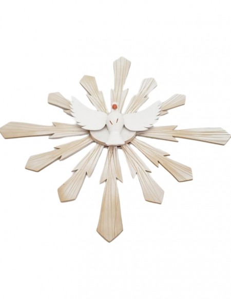 (R$25,00) Divino Espírito Santo Madeira G (A70 / L80cm)