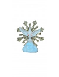 (R$14,00) Divino Espírito Santo Pedestal Azul PP (A15cm)