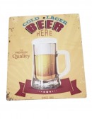 (R$4,00) Placa - Cold Lager Berr Here  (L19 x A23cm)