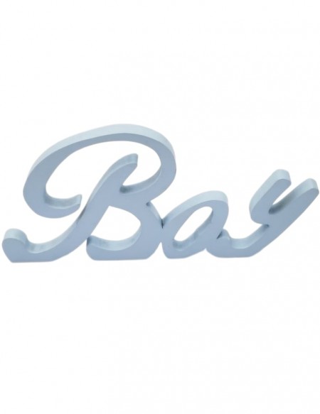 (R$6,00) Palavra Boy - Azul Baby (A16 /L33cm)