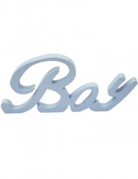 (R$8,00) Palavra Boy - Azul Baby (A16 /L33cm)
