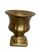 (R$ 6,00) Vaso Dourado Canelado PP
