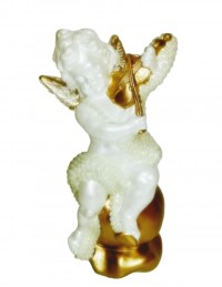 (R$22,00) Anjo Pérola c/ Violino (A29cm)