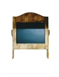 (R$10,00) Mini Quadro Cavalete Madeira Mdf (36x28cm)