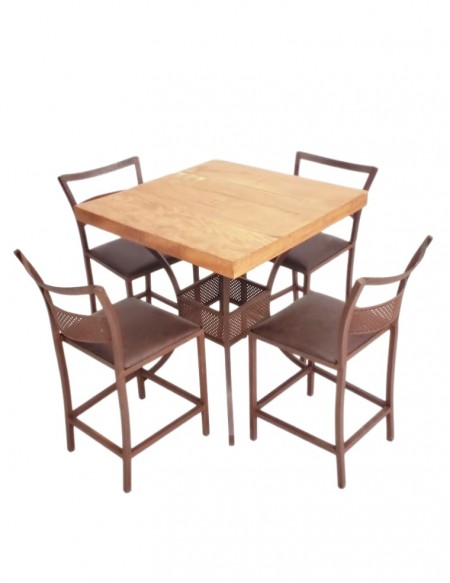 (R$38,00) Kit Baixo Drink (Mesa Baixa + 4 Banquetas Baixas)