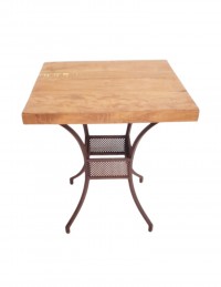 (R$48,00) Mesa Baixa Drink c/ Tampo Demolição (70x70xA78cm)