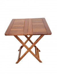(R$27,00) Mesa Madeira Dobrável (70x70xA81cm)