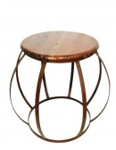 (R$20,00) Mesinha Centro Redonda Ferro / Madeira (D 53cm)