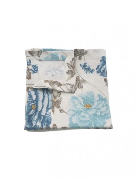 (R$2,20) Guardanapo Estampado Azul Floral (40x40cm)