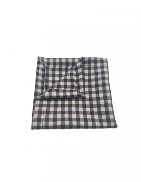 (R$2,20) Guardanapo Xadrez Preto/Branco (40x40cm)