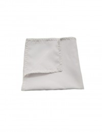 (R$3,20) Guardanapo Branco C/ Borda Biquinho De Crochê