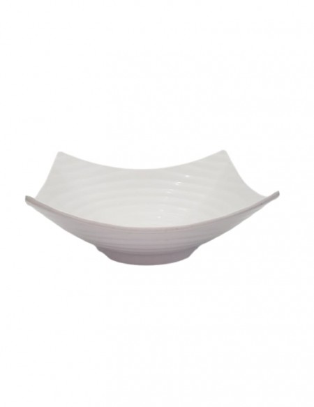 Saladeira Listrada Melanina (32,7x32x7cm)