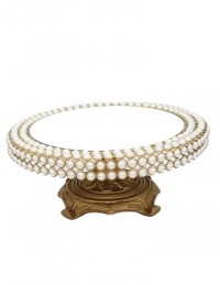 (R$58,00) Boleira Espelho Pérola (D38cm/A20cm)