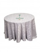 (R$12,00) Toalha Aparador Jacquard Prata (2.80m)