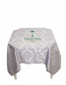 (R$5,00) Toalha Quadrada Jacquard Prata (1.50m)